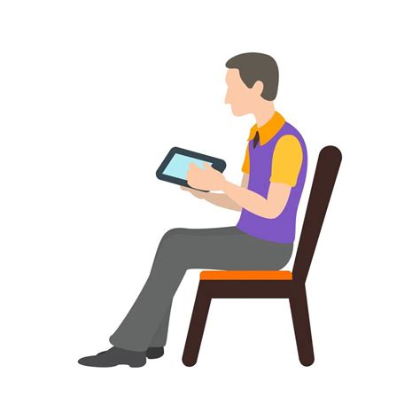 Hombre Con Smartphone Icono Multicolor Plano Vector En Vecteezy