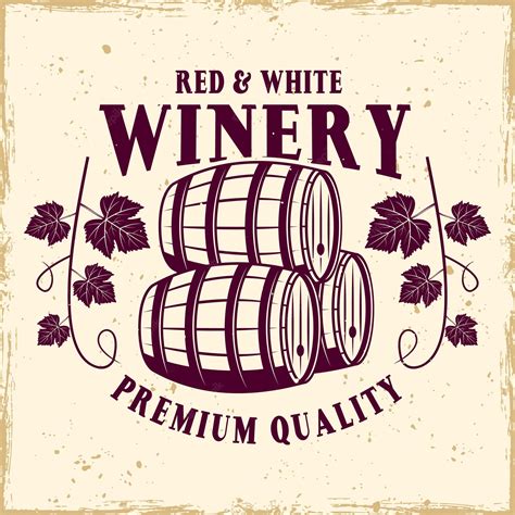 Premium Vector Winery Vector Colored Emblem Label Badge Or Logo In