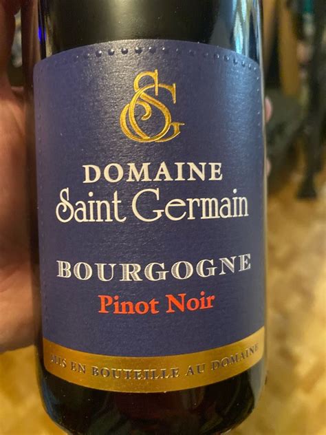 2022 Domaine Saint Germain Pinot Noir Bourgogne France Burgundy