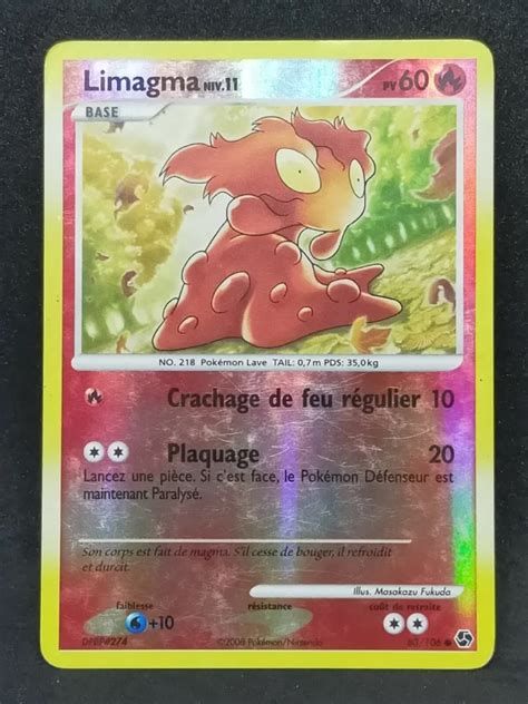 Limagma 83 106 Diamant Et Perle Duels Au Sommet Carte Pokemon