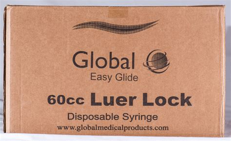 (5) - Easy Glide 60cc /60ML LUER LOCK Disposable Syringes - NO NEEDLE ...