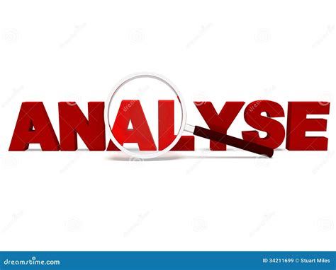 Analyseer Word Toont De Analyse Of Het Analyseren Van Analytics Stock Illustratie Illustration