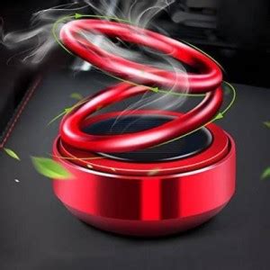 ZULUSTYL Air Freshener 360 Degree Solar Perfume Double Ring Rotating