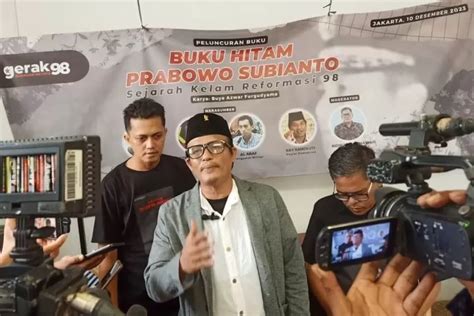 Aktivis Gerak 98 Luncurkan Buku Berjudul Buku Hitam Prabowo Subianto