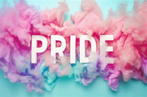 Fondo De Orgullo Gay Con La Palabra Orgullo Colores Suaves Foto Premium