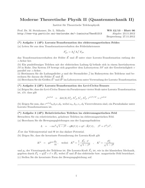 Moderne Theoretische Physik Ii Quantenmechanik Ii