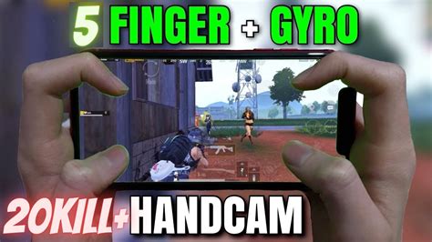 PUBG MOBILE King Of Sanhok Iphone 11 HANDCAM Gameplay 5 Finger