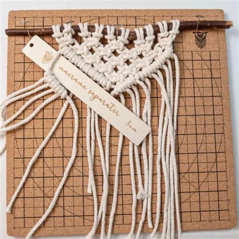 PLANCHE EN MACRAMÉ Avec épingles Planche En Macramé Beadsmith Pour