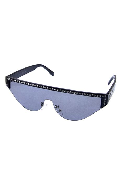 Womens rimless cat eye plastic sunglasses B2-LTC4006 - City Sunglass