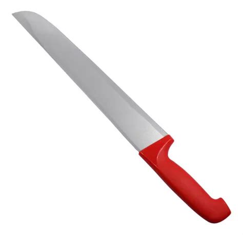 Cuchillo Profesional Acero Inoxidable Pulgadas Carnicero Color Rojo