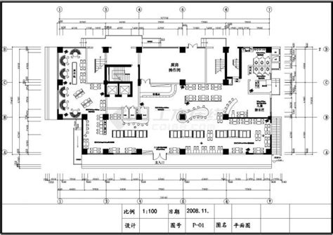 某地kfc餐饮空间装修cad方案图（含效果）西餐厅装修土木在线