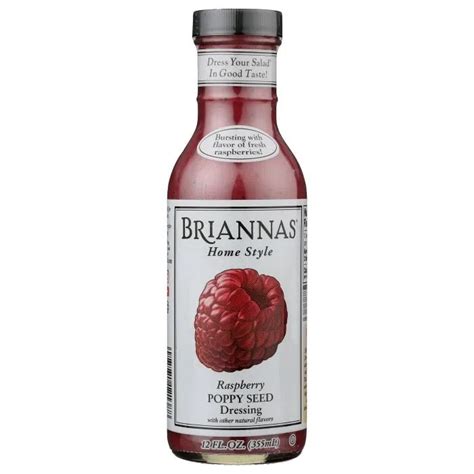 Briannas Raspberry Poppyseed Dressing 355 Ml Sesa