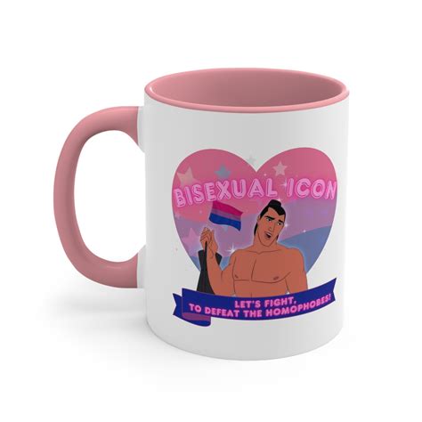 Mulan Li Shang Bisexual 11 Oz Mug Bisexual Flag Lgbtq Coffee Cup