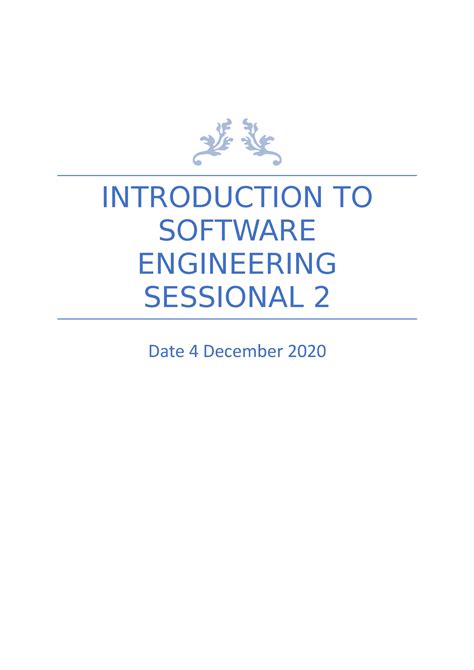 Se Sesional 2 Introduction To Software Engineering Sessional 2 Date 4