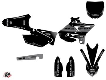 kit déco motocross yamaha black matte ufo relift noir Kutvek