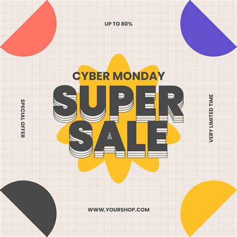 Premium Psd Cyber Monday Social Media Post