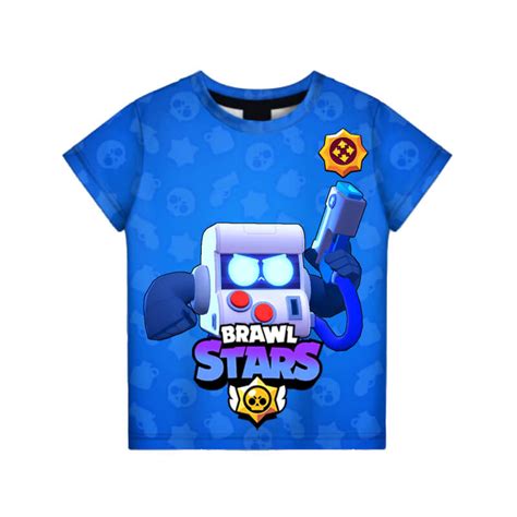 Brawl Stars Summer T Shirt Tees Bit Default Brawl Stars