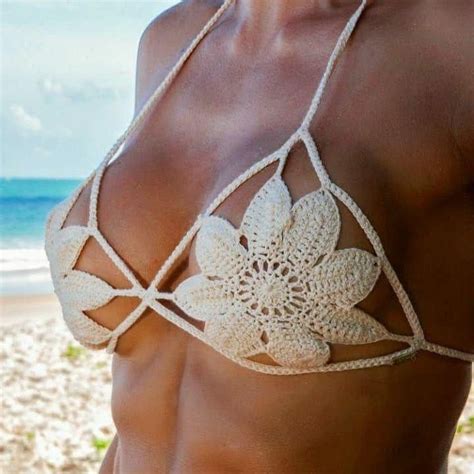 Crochet Handmade Bikini Flowers Bikini Etsy