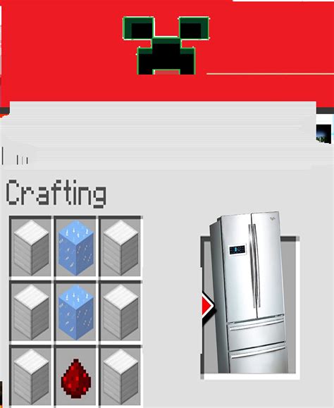 Minecraft How To Make A Modern Fridge By Howard Corcorane Roger