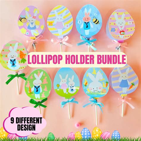 Easter Lollipop Holder Easter Bundle Easter Ts Lollipop Holder