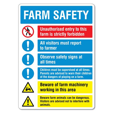 Farm Safety Sign The Signmaker