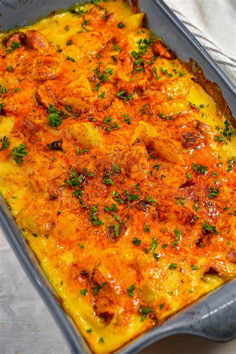 Cheese Potato And Smoked Sausage Casserole Sweet Pea S Kitchen