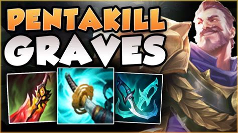 1 GRAVES AUTO 1 KILL PENTAKILL GUARANTEED PENTAKILL GRAVES TOP