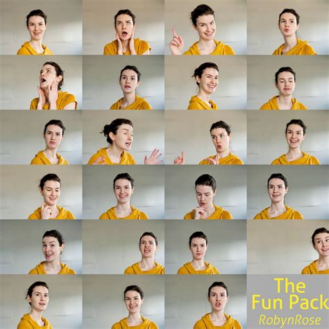 The Fun Pack - 23 FREE Dynamic Facial Expressions | Facial expressions, Expressions, Animation ...