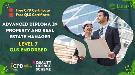 Online Level 7 Advanced Diploma In Property And Real Estate Manager