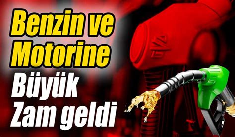 Benzin ve motorine büyük zam geldi Köroğlu Gazetesi Bolu son dakika