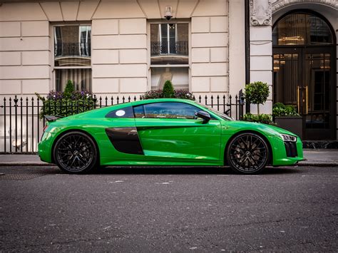 Free stock photo of audi, audi r8, green