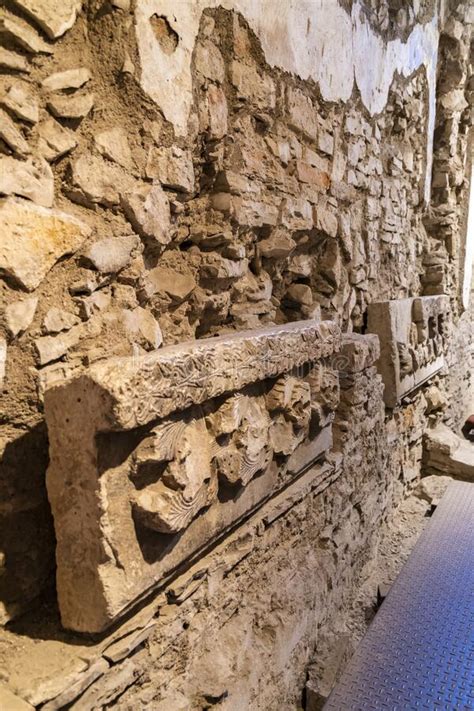 Old Foundations Under Ruvo Di Puglia Cathedral Puglia Italy Stock