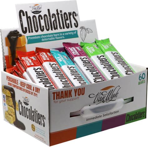 Chocolatiers 1 Chocolate Bar Fundraiser Free Shipping