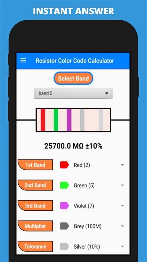 Resistor Color Code Calculator - Free | Offline APK für Android ...