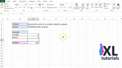 How To Square A Number In Excel Youtube