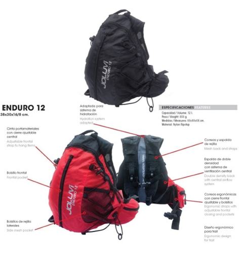 Mochila Trekking Joluvi Enduro 12 Negra