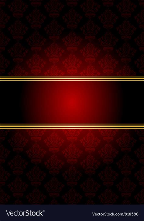 Red gold wallpaper Royalty Free Vector Image - VectorStock