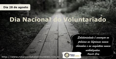 Dia Nacional Do Voluntariado Rotary Brasil