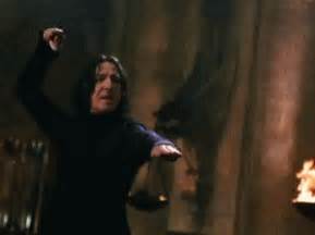 Snape Harry Potter GIF - Snape HarryPotter Wand - Discover & Share GIFs