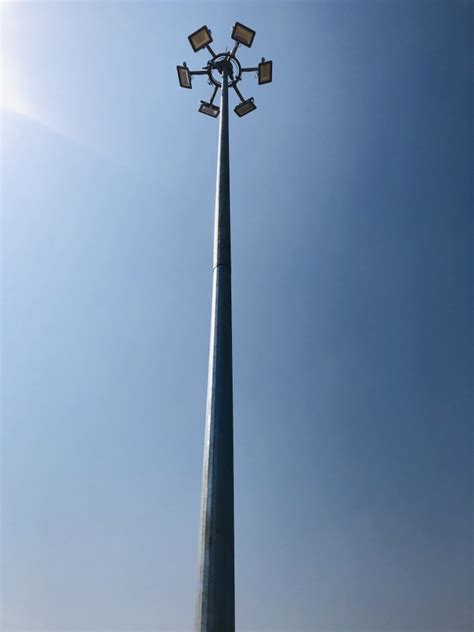 Gi High Mast Lighting Round Pole For Highway M At Rs Piece