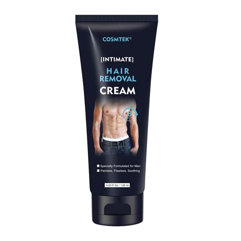 Men's Hair Removal Cream - Effective, Painless & Soothing Depilatory ...