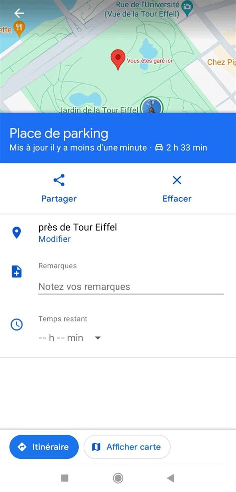 Google Maps Voici Comment Retrouver Votre Place De Parking Facilement