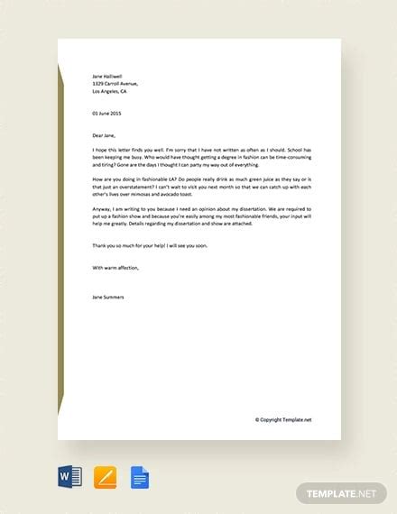 Template For Writing A Letter Database | Letter Template Collection