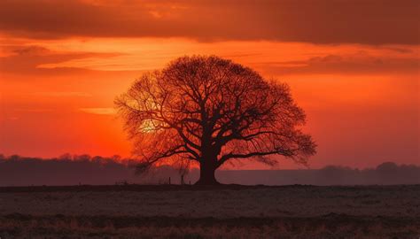 Silhouette of acacia tree at sunset, Africa generated by AI 24575585 Stock Photo at Vecteezy