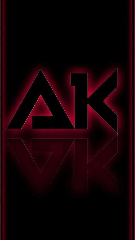 AK Name Logo 4K Wallpaper