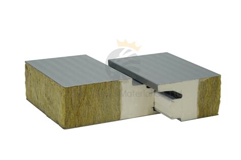 Factory Light Weight Fireproof Roof Wall EPS Insulated Rock Wool PIR