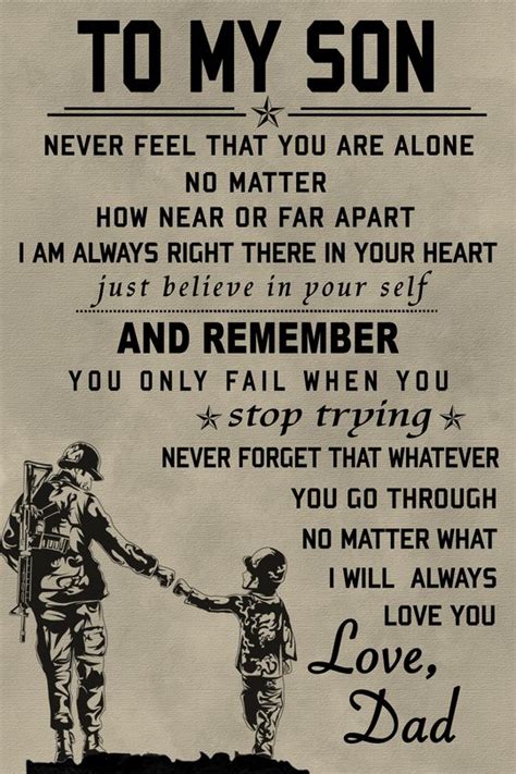 Cv130 Soldier Poster To My Son Father Quotes Father Love Quotes