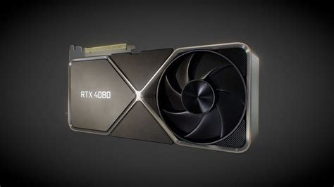 NVIDIA GeForce RTX 4080 GPU 3D model | CGTrader