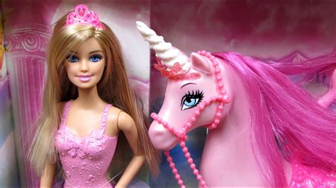 Barbie Princess Doll And Regal Unicorn Set Mattel Bjp46 Youtube