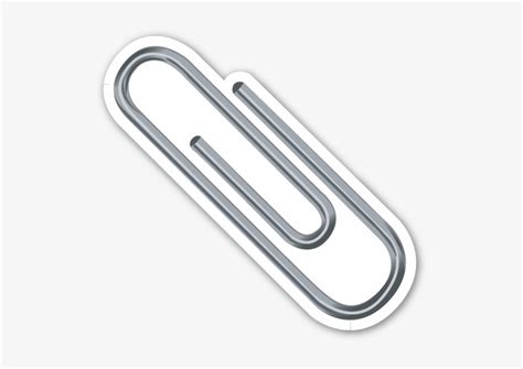 Paperclip - Paper Clip Emoji Png - 528x501 PNG Download - PNGkit